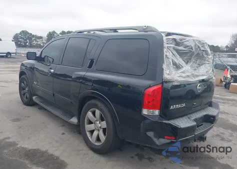 2008 Nissan Armada Le z USA, uszkodzony, nr VIN 5N1BA08DX8N601049